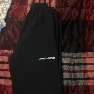 LONELY GHOST Black sweatpants, medium